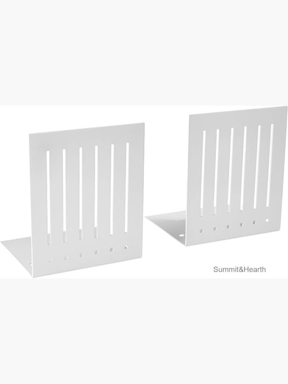 Large Steel Bookends Minimalist Rectangle Design Heavy Duty Shelf Organizer